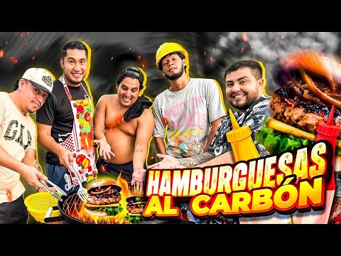 WE MADE CHARCOAL BURGERS WITH THE RETOJORJAIS CREW 🍔🔥