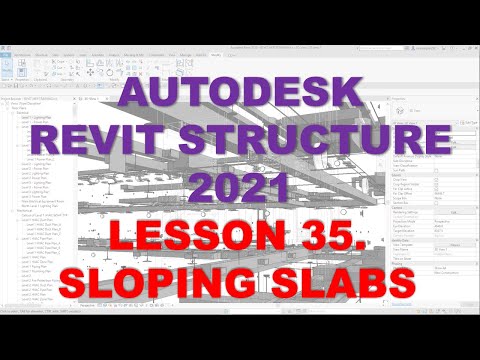REVIT STRUCTURE 2021 - STEP BY STEP TUTORIAL 35 - SLOPING SLABS