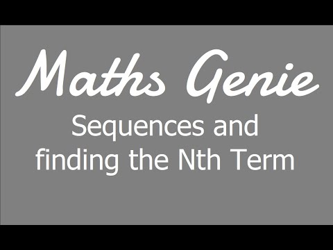 Sequences and Finding the Nth Term