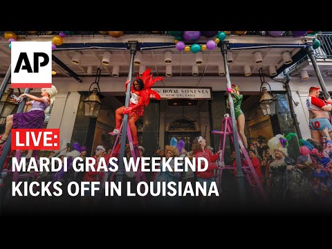 LIVE: Mardi Gras weekend begins with the Greasing of the Poles in Louisiana
