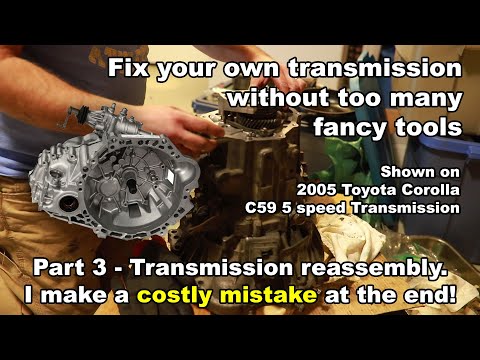 Fix your manual transmission at home - Part 3 - Reassembling the transmission