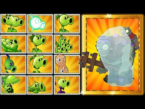 PvZ 2 All PEASHOOTER Vs Team 5 Frozen Vase Gargantuar - Which Team Plant Will Win?