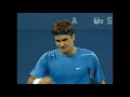 Federer Vs Blake US OPEN 2006 QF Court Level Slow Motion