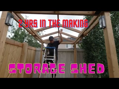 How to build a 6X8 Storage Shed in Time Lapse