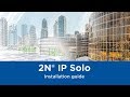 2N Station de porte IP IP Solo  avec caméra HD, installation dans le mur, argent