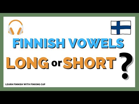 Practise Finnish vowels - long or short vowel?