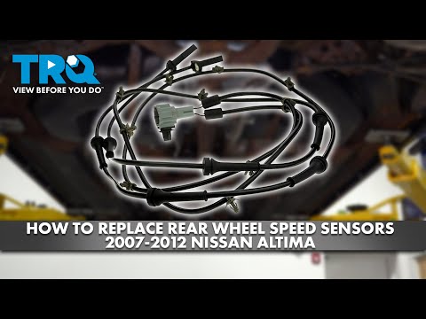 How to Replace Rear Wheel Speed Sensors 2007-2012 Nissan Altima