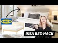 IKEA HACK Ikea Bed Makeover To Look Luxe DIY Upholstered Headboard Bedhead