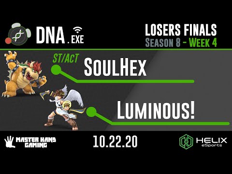 DNA.EXE S8:W4 - ST/AcT | SoulHex (Bowser) Vs. Luminous! (Pit, Dark Pit) - Losers Finals