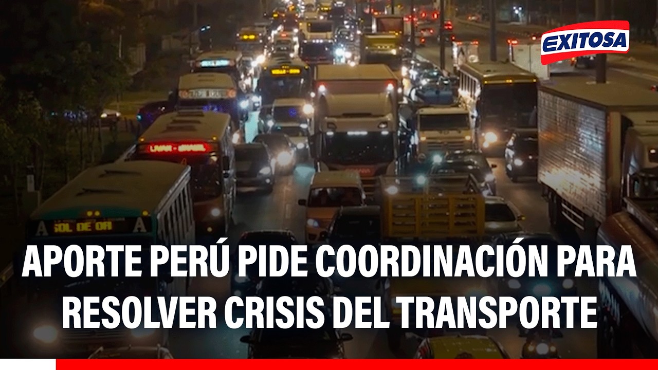 🔴🔵 Aporte Perú pide coordinación entre el MTC y municipios para solucionar crisis del transporte