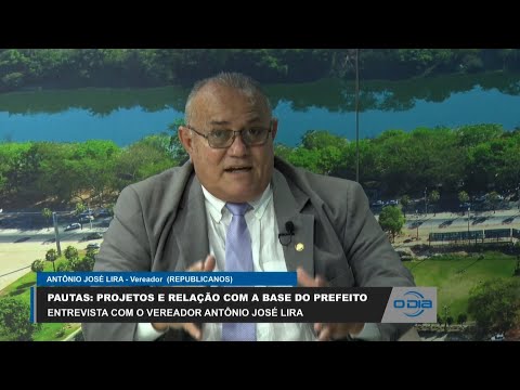 Entrevista com o Vereador Antônio José Lira sobre a base do Prefeito e projetos 19 04 2023