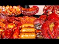 ASMR MUKBANG Spicy FLEX Seafood Boil Octopus King Crab Enoki Mushroom Sausage Cooking Eating Korean