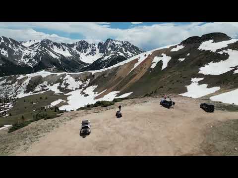 Drone at the top of Corkscrew Pass, Colorado 07/02/23