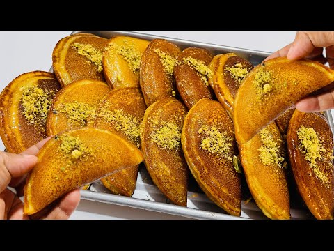 Middle Eastern Dessert Qatayef Recipe | How to make Arabic Pancakes with Filling by Muno’s Kitchen