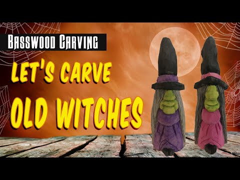 Old Witch Caricature (Basswood Carving) tutorial thumbnail