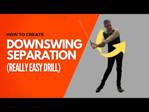 HOW TO CREATE DOWNSWING SEPARATION IN YOUR GOLF SWING (REALLY EASY DRILL)