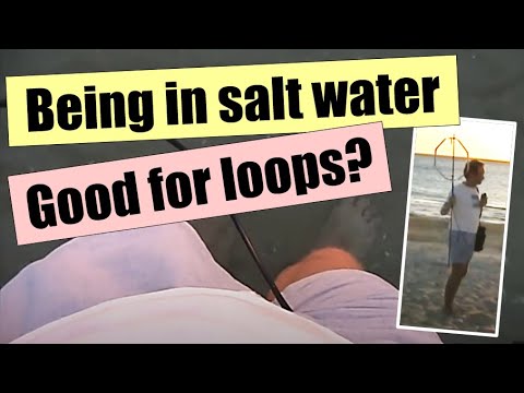 Does having salt water underneath improve the performance of magnetic loops?