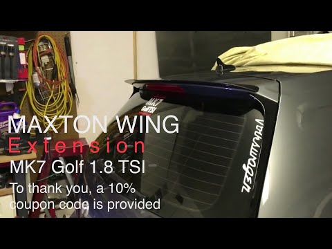MK7 Golf Maxton Rear Spoiler Extension
