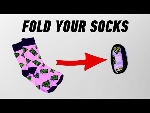 Army Packing Hack: How to Fold Your Socks in Pairs (Single  +Double  Roll) / Roll Basic Training