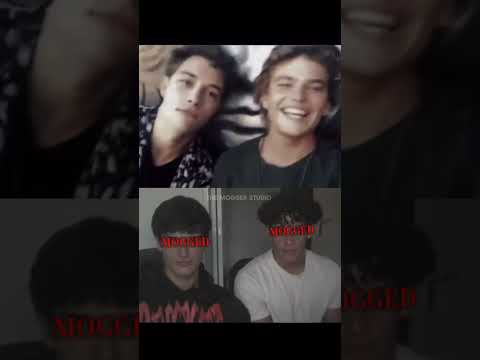 Mogg battle jordan Barret duo vs Zeta duo #looksmaxxing #mogging #shorts