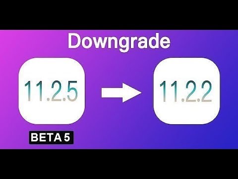 Downgrade iOS 11.2.5 Beta 5 to iOS 11.2.2 in 1 Click!