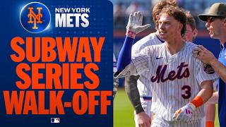 Carson Benge walks it off for the Mets vs. Yankees ???? (It's his SECOND walk-off in the SAME week!)
