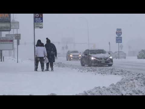 12-10-2021 Sioux Falls, SD - Plane DeIcing, Flights Canceled, Dangerous Travel