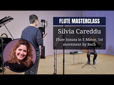 FLUTE masterclass by Silvia Careddu | Flute Sonata in E Minor, 1st movement by Johann Sebastian Bach