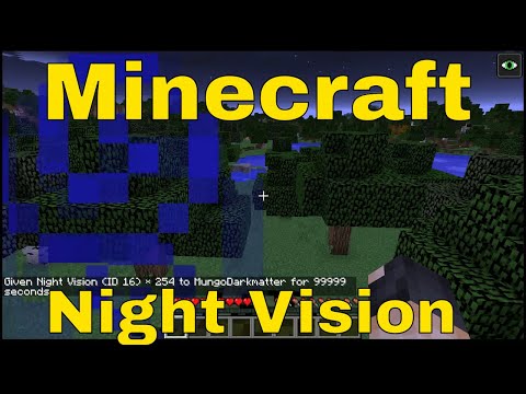 Unlock Night Vision Command in Minecraft!