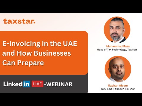 E Invoicing in the UAE Webinar