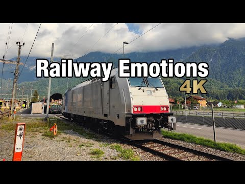 🚆 4K Führerstandsmitfahrt durch das wunderschöne Berner Oberland (Thun - Interlaken | Schweiz)