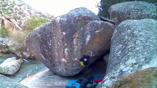 Video thumbnail of Melancolía, 7b+. La Pedriza