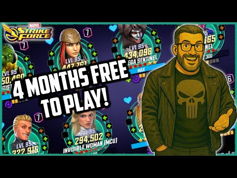 Hitting Level 95 at 4 Months Free to Play in Marvel Strike Force!