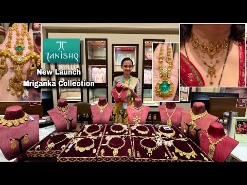 Tanishq New Launch MRIGANKA Collection/Light weight Gold Necklace Sets/Gold Necklace Designs/Deeya