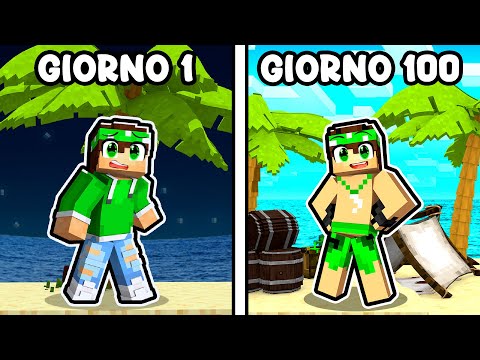 I SURVIVED 100 DAYS ON A DESERT ISLAND IN MINECRAFT! - ISLAND ESCAPE #1