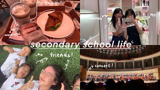secondary school life 🌷| concerts, conferences, studying, being comedians, lots of food!