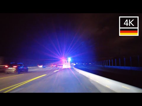 AUTOBAHN NIGHT DRIVE TO HAMBURG GERMANY 🇩🇪 A7