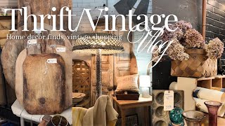 VLOG | I visited THREE vintage shops in NC + Goodwill, home decor finds, health update