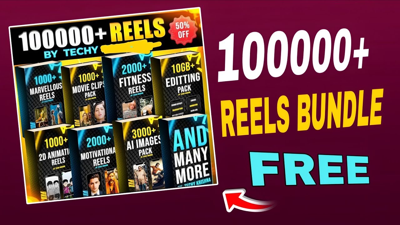 100000 + Reels Bundle For Free 🎁 - 1 lakh+ Reels Bundle For Free Download