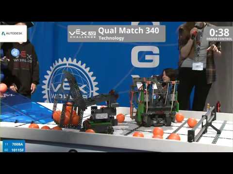 VEX Worlds 2016 - VEXIQ Elementary School - Technology - Qual 340 (7008A 10115F) 132