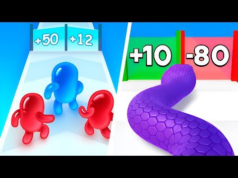 Join Blob Clash 3D VS Snake Run Race - Max Level’s Gameplay  (Android,iOS) NEW UPDATE Ep 1