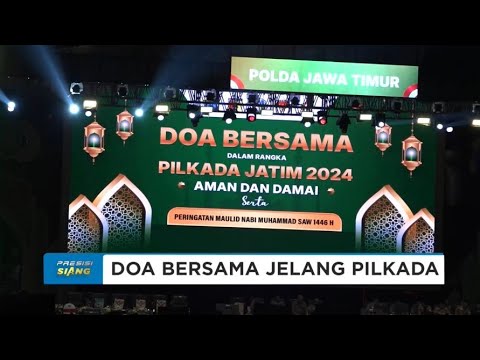 POLDA JATIM COOLING SYSTEM GELAR DOA BERSAMA PILKADA DAMAI