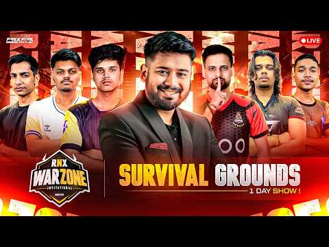 🔥RNX WARZONE INVITATIONAL  | SURVIVAL GROUNDS🔥 #freefire #freefirelive #gyangaming