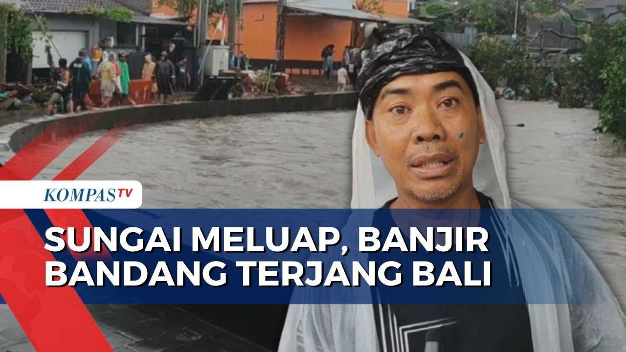 Akibat Sungai Meluap di Bali: Banjir Bandang Terjang Denpasar, Rumah Warga Rusak