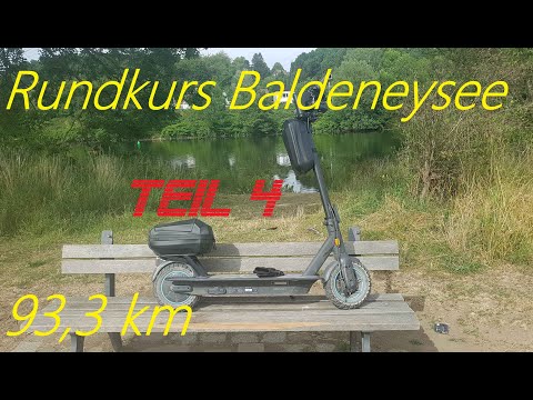 Rundkurs zum Baldeneysee | 93,3 km | Ninebot maxG30D | Fahrspass pur... | Teil 4