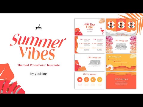 FREE PPT TEMPLATE - Creative PowerPoint Ideas | Summer Vibes Themed Template