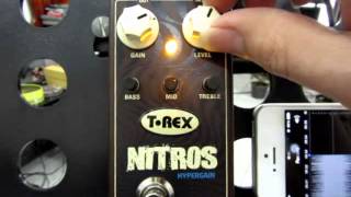 Video thumbnail for T Rex Engineering Nitros Hypergain Distortion Guitar Effects Pedal by chatreeo