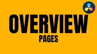 Pages overview for beginners | Davinci Resolve Part 3