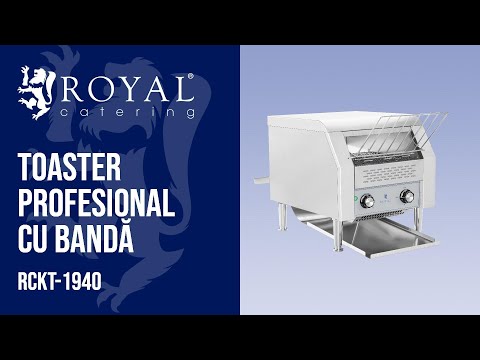 video - Toaster Profesional cu Bandă - 2.200 W - 7 viteze - 3 trepte de încălzire