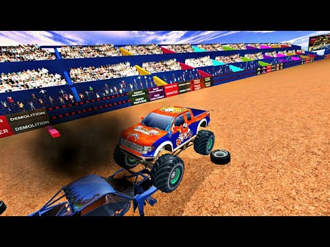 Real Monster Truck Demolition Derby Crash Stunt Gameplay 2020